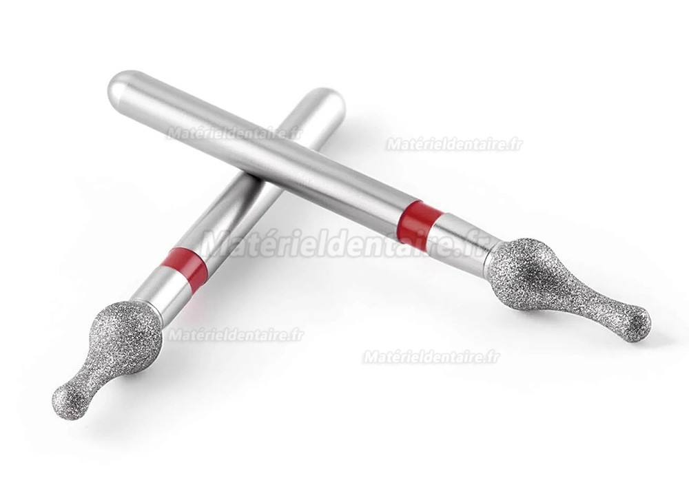 5/boîte fraises diamantées dentaires (grain fin/très fin/moyen)